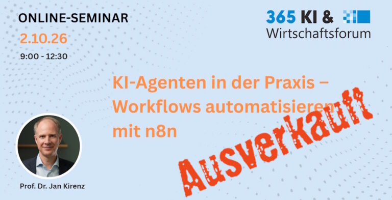 Seminar: Workflows automatisieren mit n8n und KI-Agenten